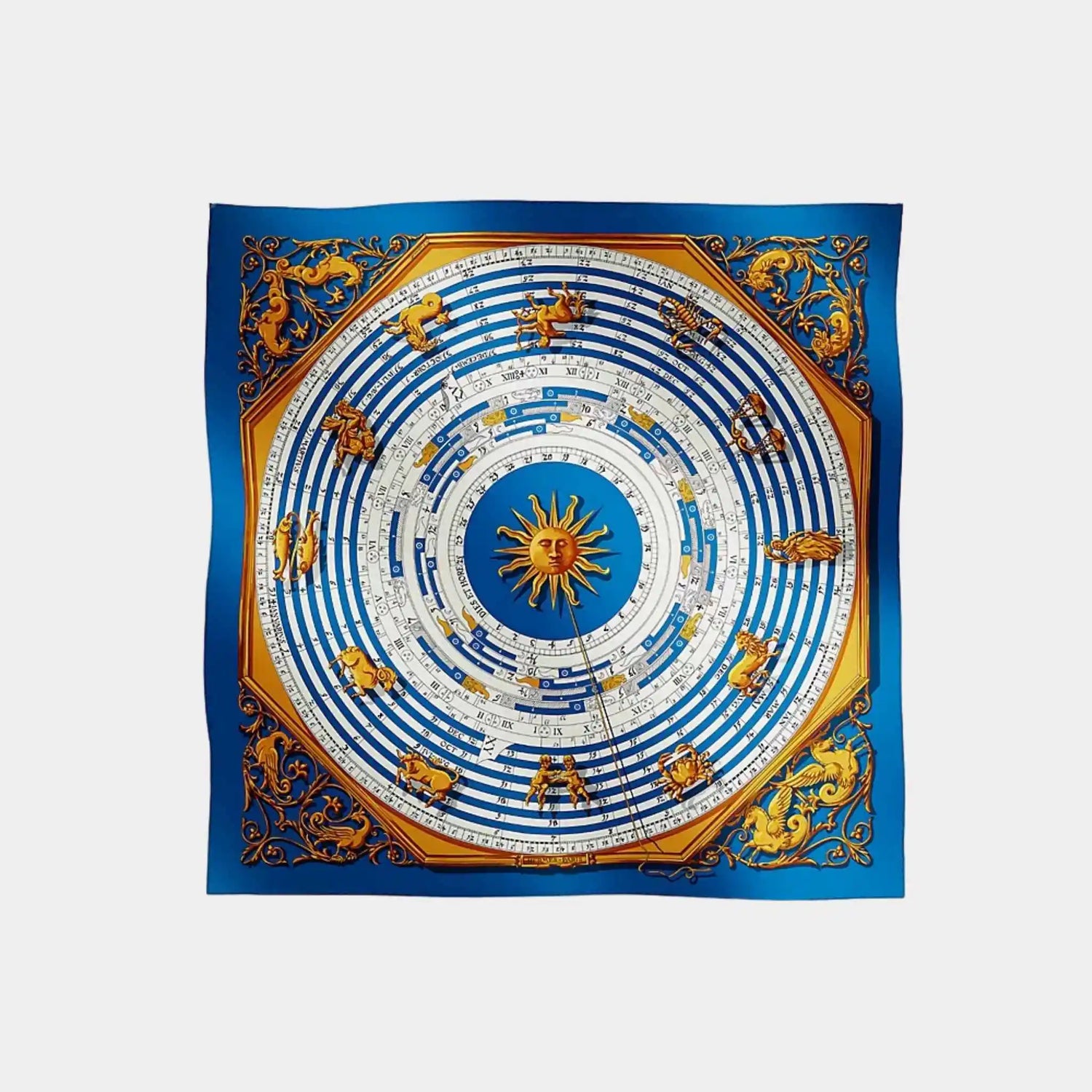 Hermes Astrologie Forever Scarf 90, Front