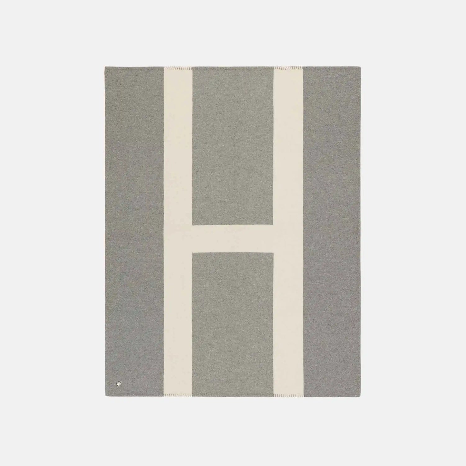 Hermes Avoine Blanket, Craie, Front