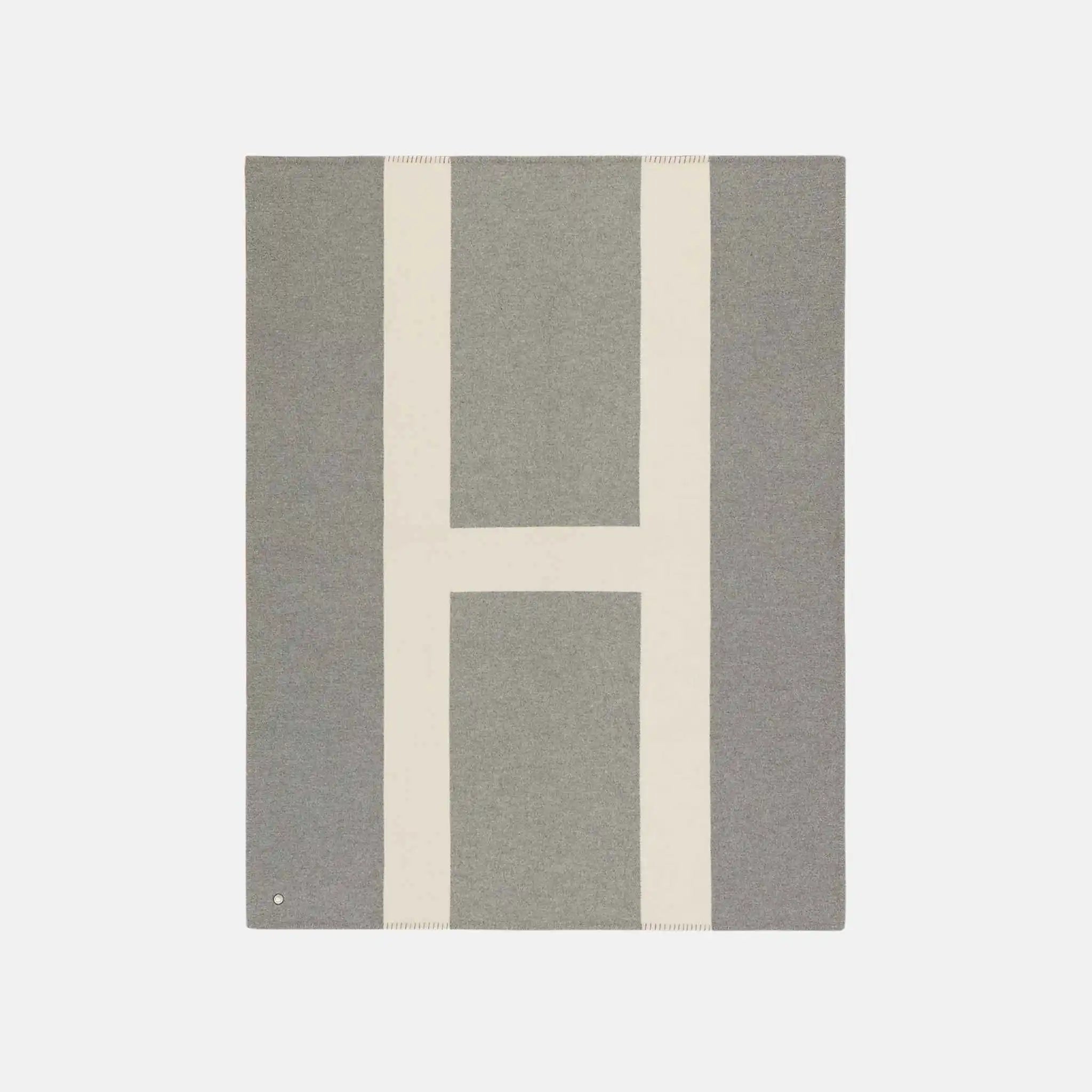 Hermes Avoine Blanket, Craie, Front
