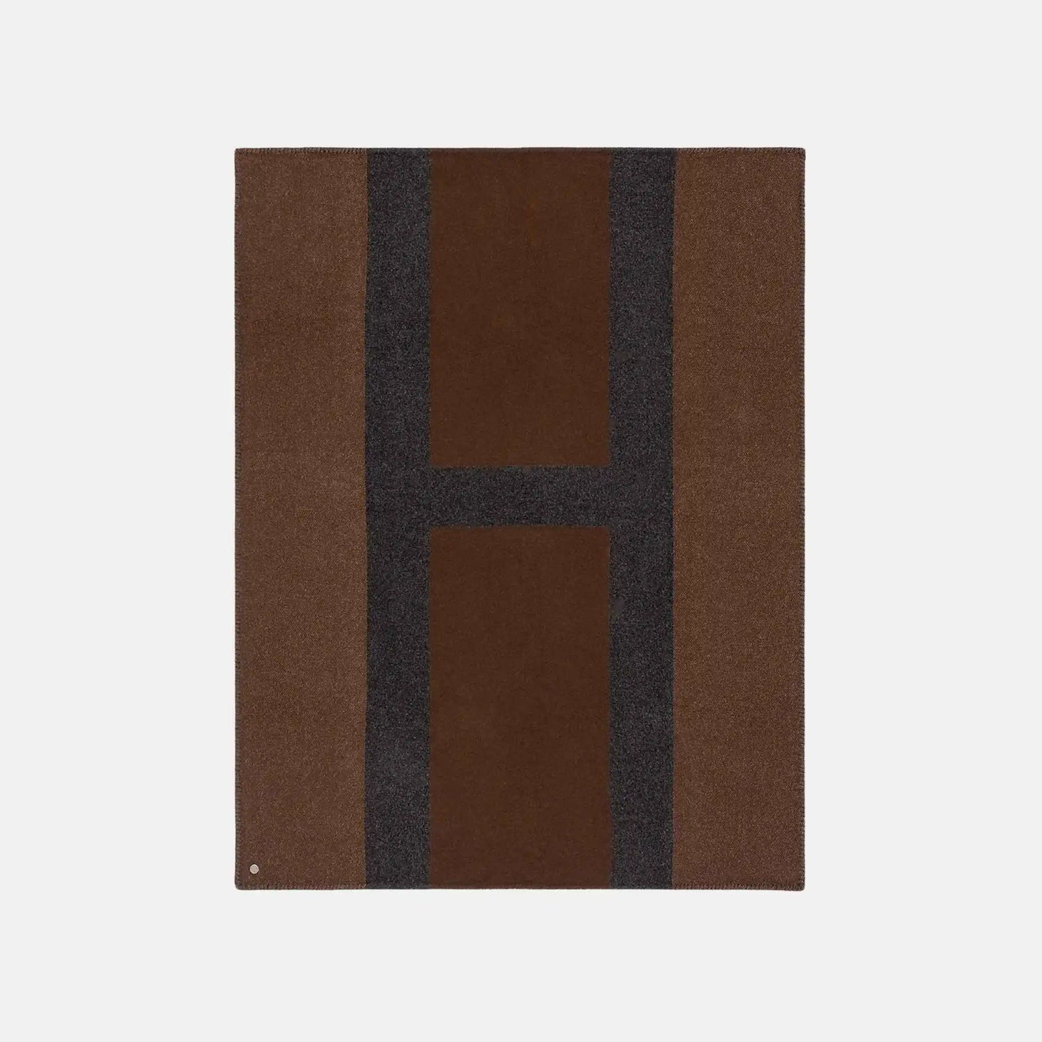 Hermes Avoine Blanket, Maroon, Front