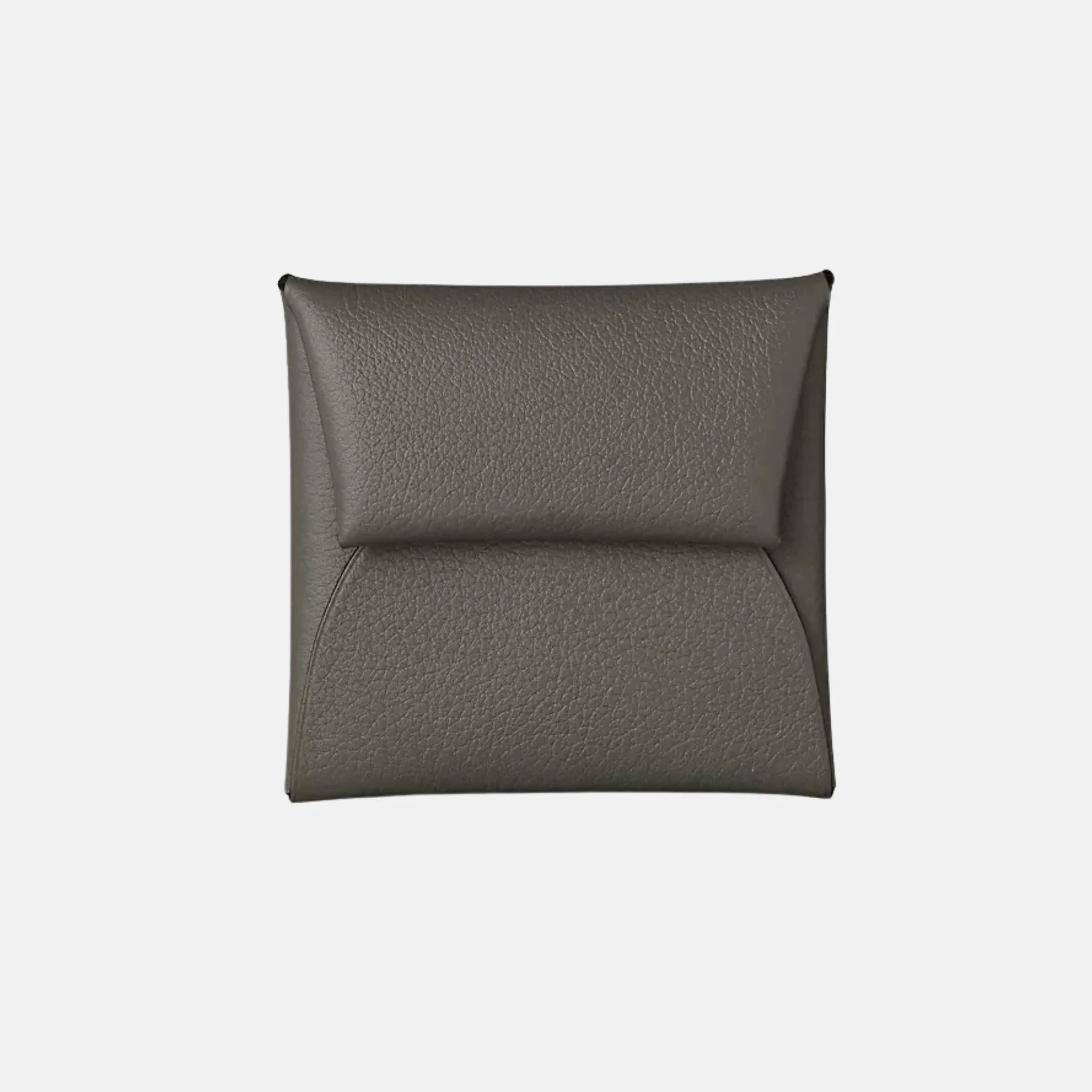 Hermes Bastia Purse Evercolor Calfskin, Front, Gris Meyer 