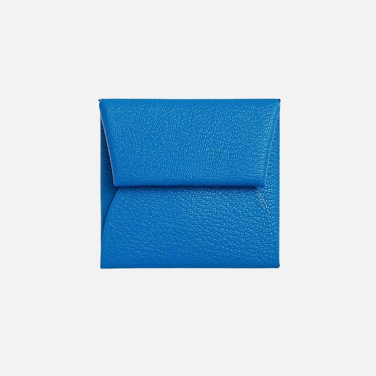 Hermes Bastia Purse Mysore Goatskin, Bleu Hydra , Front