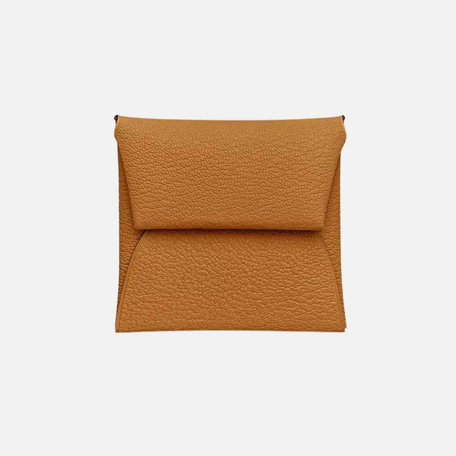 Hermes Bastia Purse Mysore Goatskin, Caramel , Front