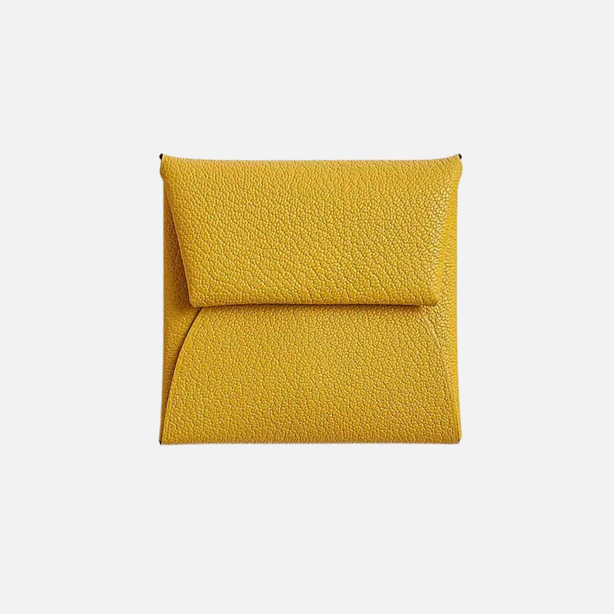 Hermes Bastia Purse Mysore Goatskin , Cumin/Orange minium, Front