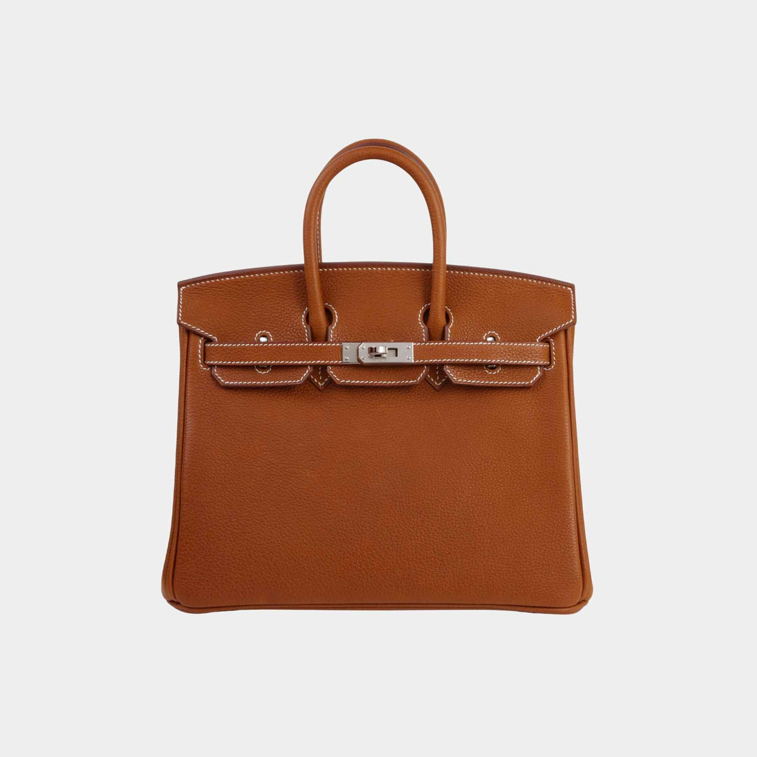 Hermes Birkin 25 Barenia Faubourg Fauve PHW, Front