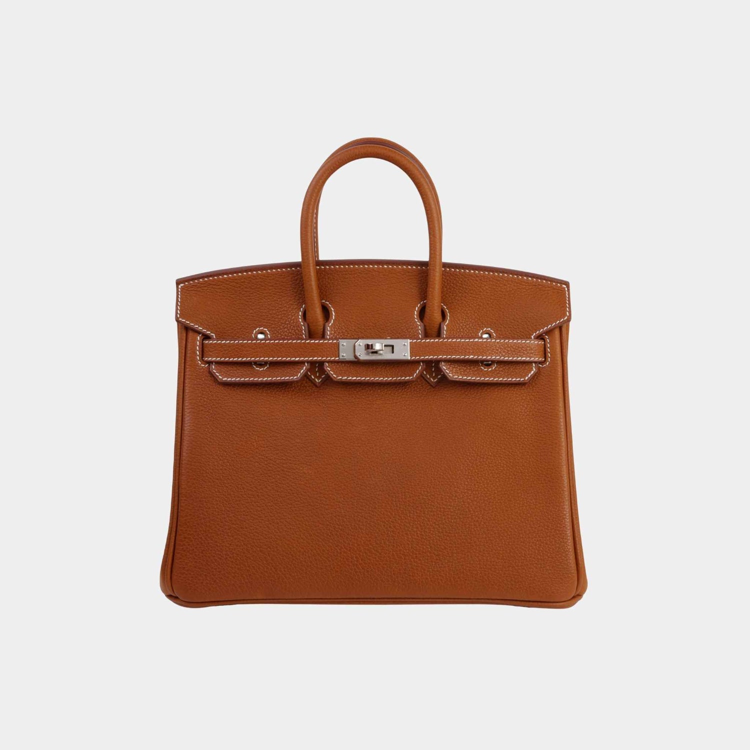 Hermes Birkin 25 Barenia Faubourg Fauve PHW, Front