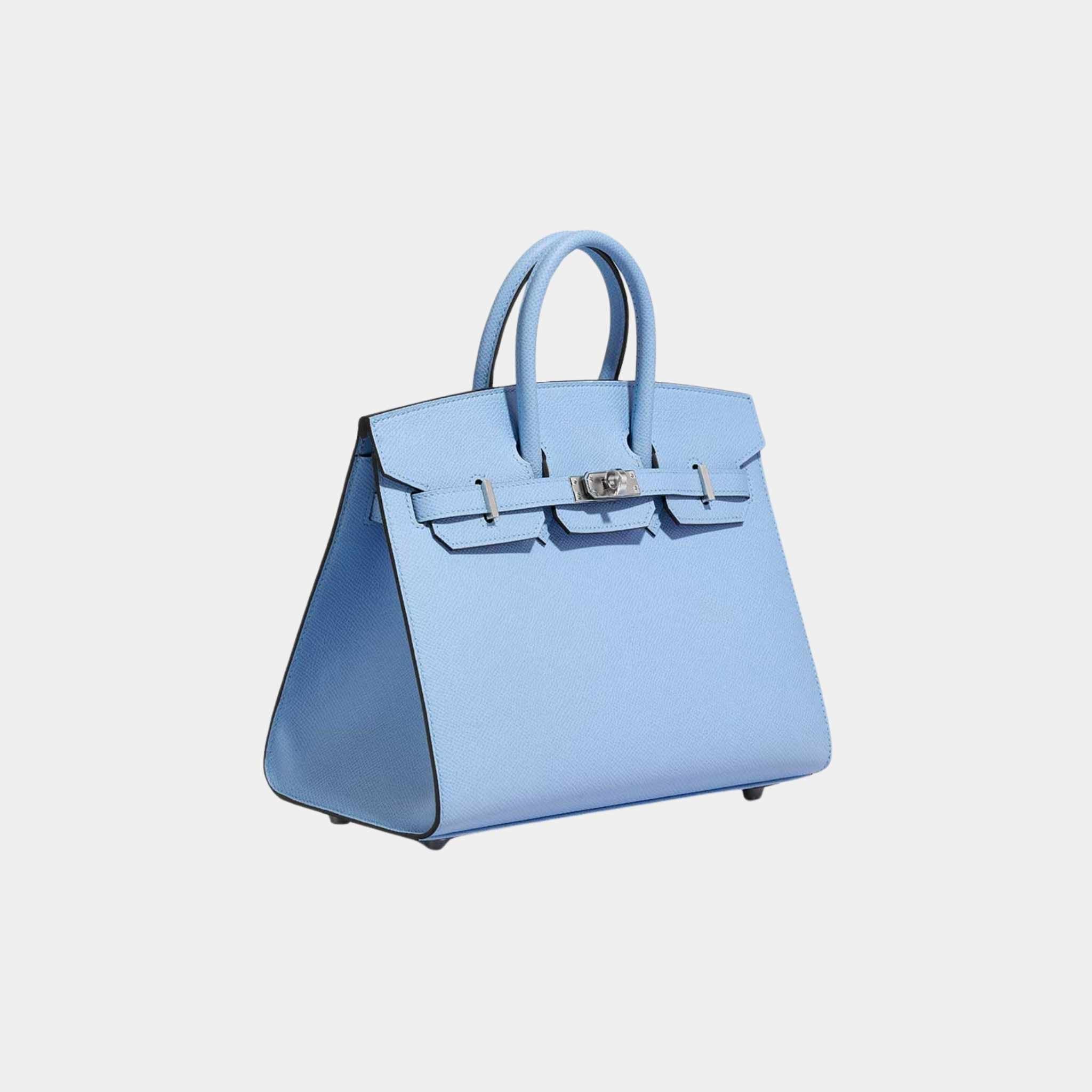 Hermes Birkin 25 Epsom Bleu Celeste, Side