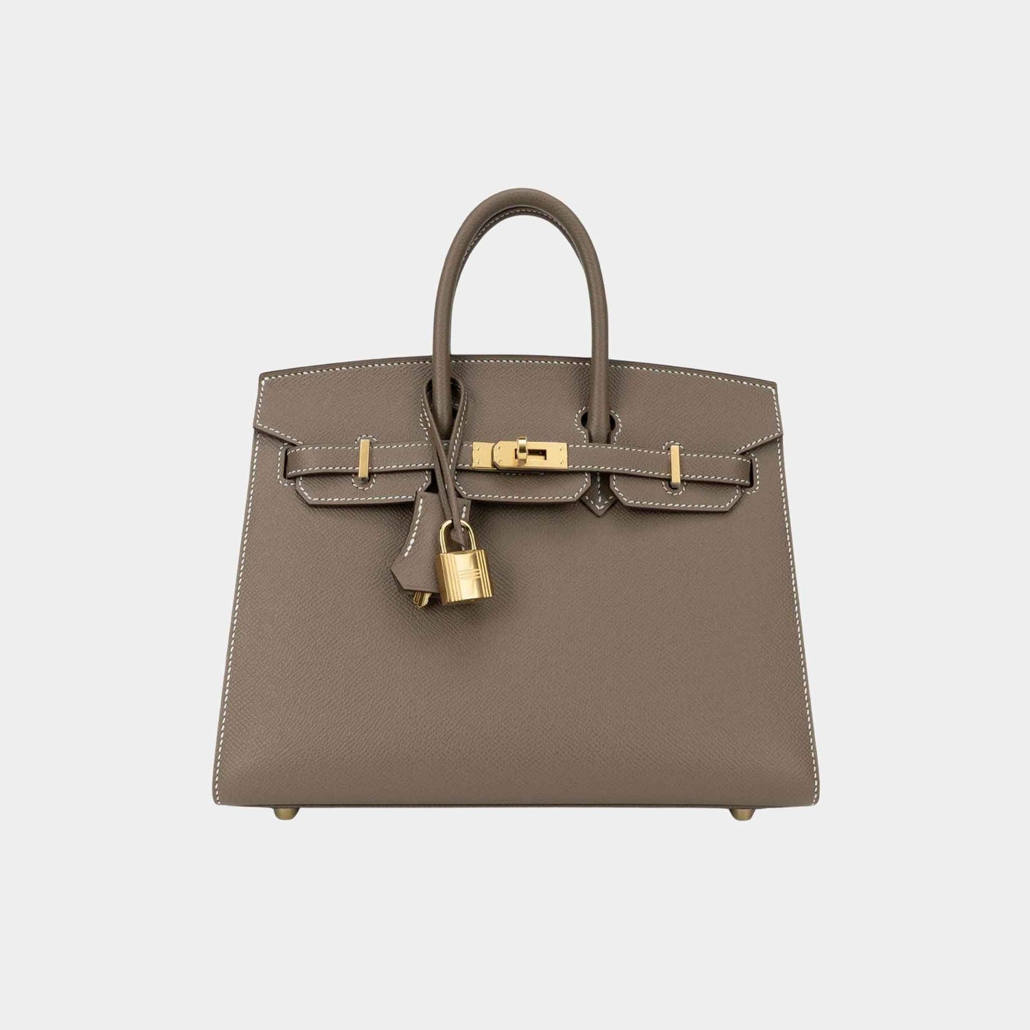 Hermes Birkin 25 Epsom Etoupe GHW, Front