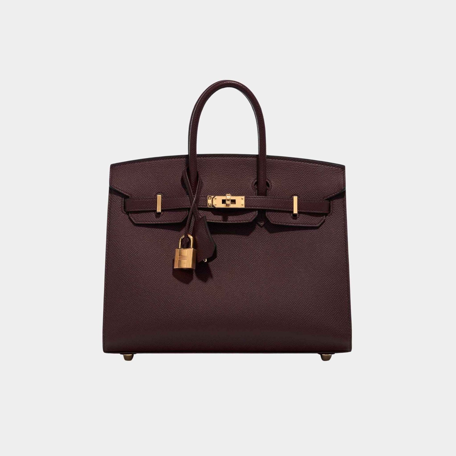 Hermes Birkin 25 Epsom Rouge Sellier, Front