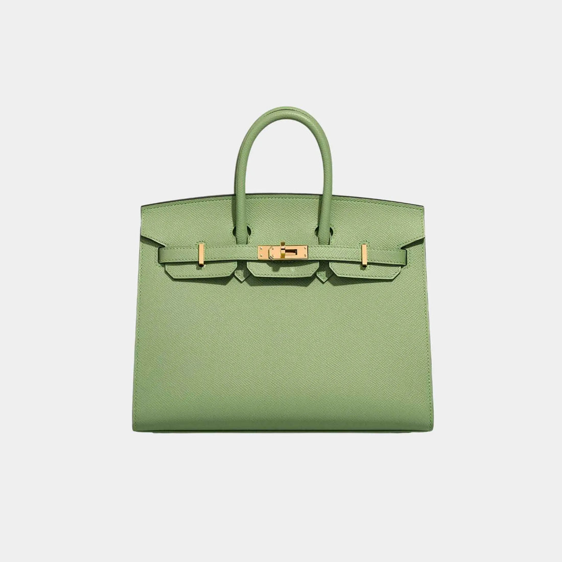 Hermes Birkin 25 Epsom Vert Criquet, Front
