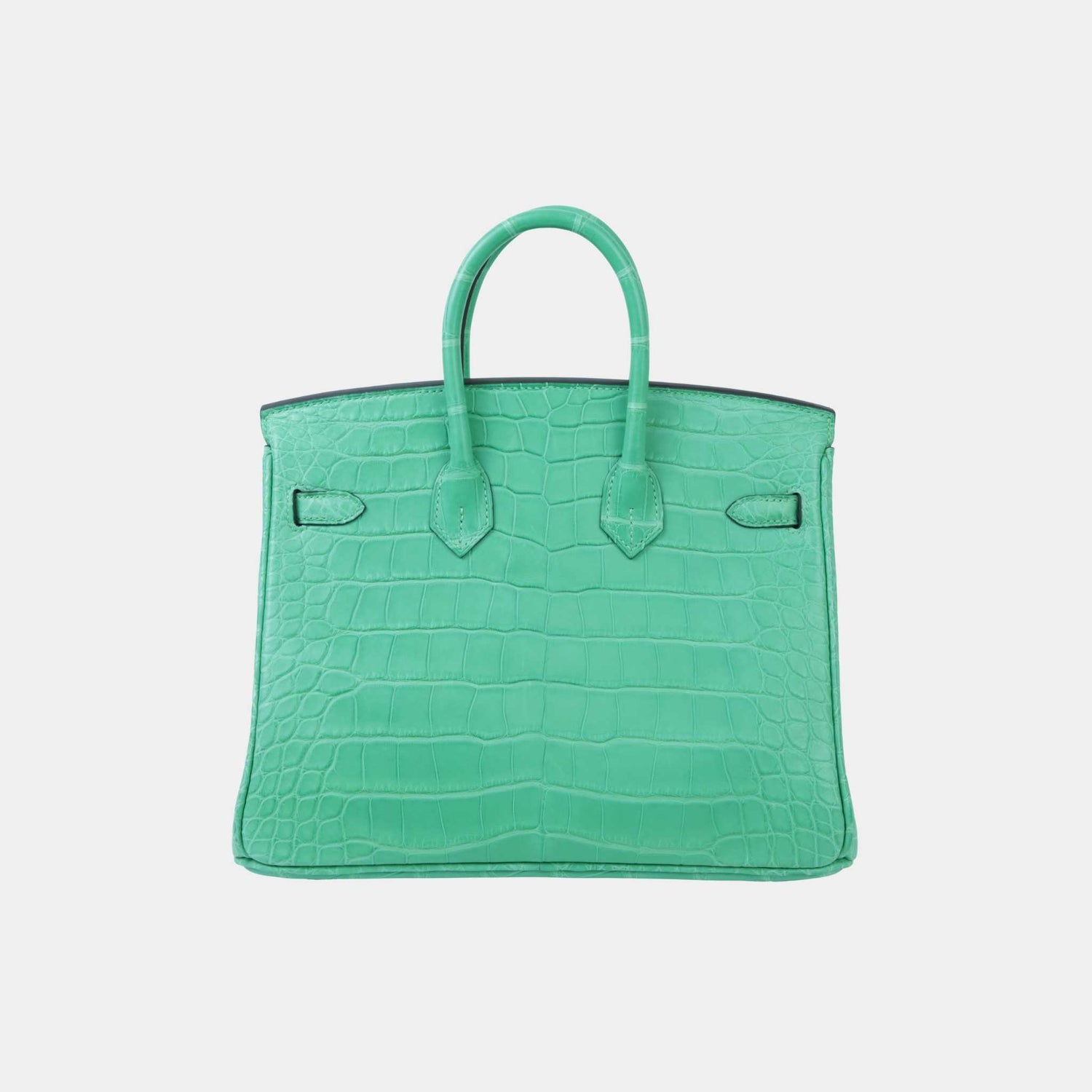 Hermes Birkin 25 Matte Alligator Vert Comics PHW, Back