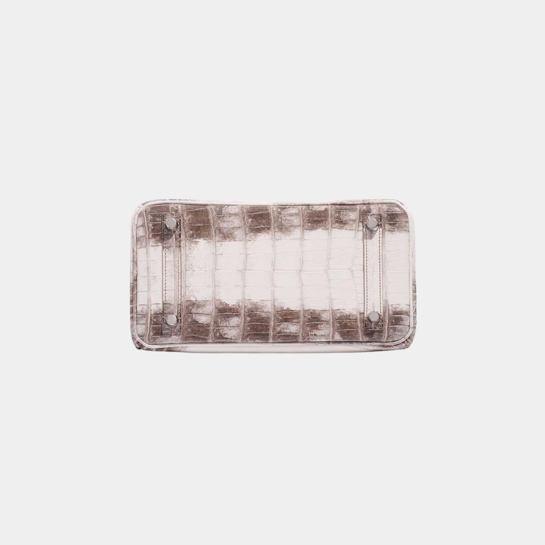 Hermes Birkin 25 Niloticus Crocodile Himalaya Blanc, Bottom