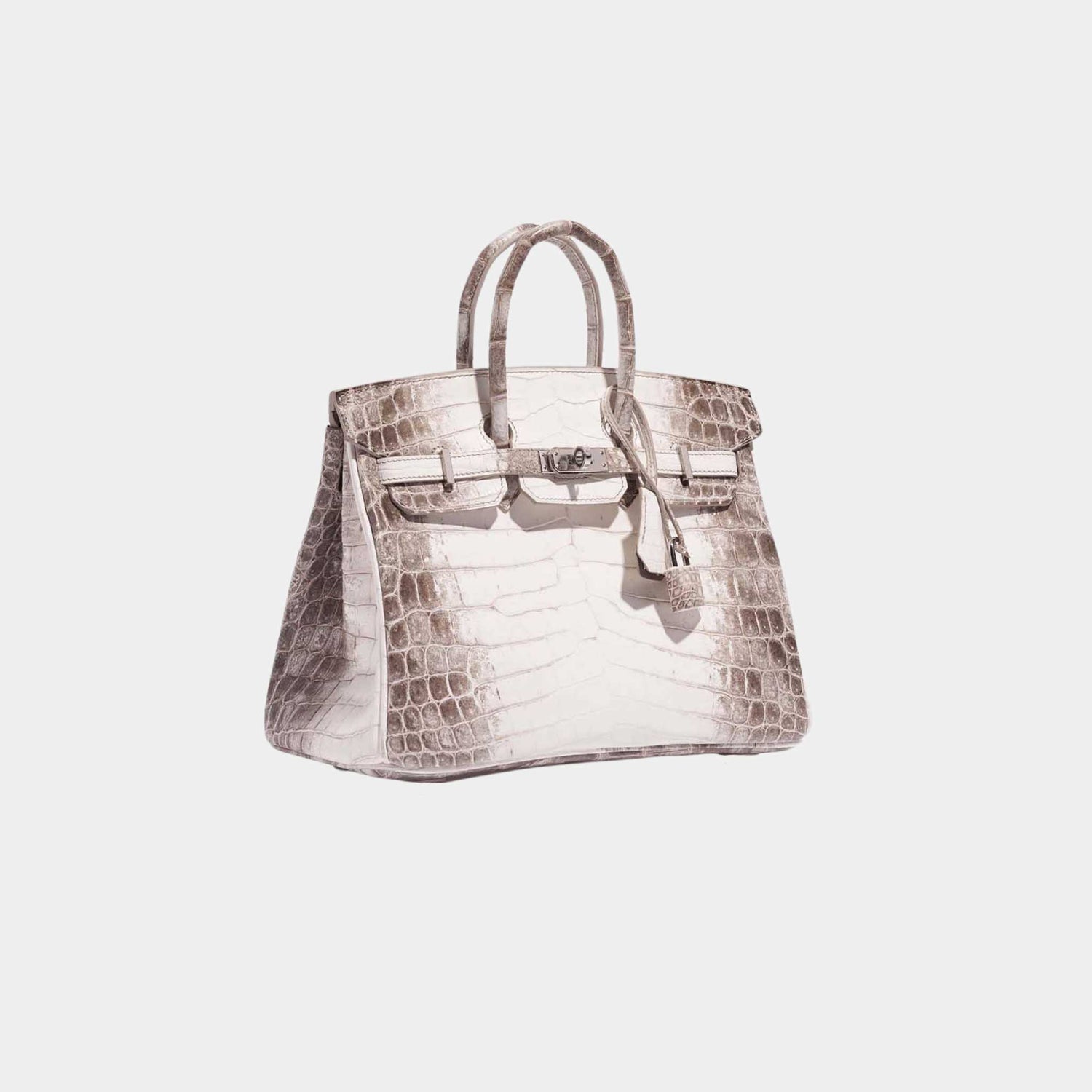 Hermes Birkin 25 Niloticus Crocodile Himalaya Blanc, Side