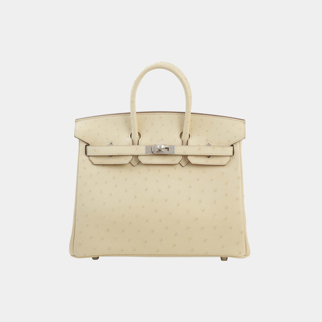 Hermes Birkin 25 Ostrich Parchemin PHW, Front