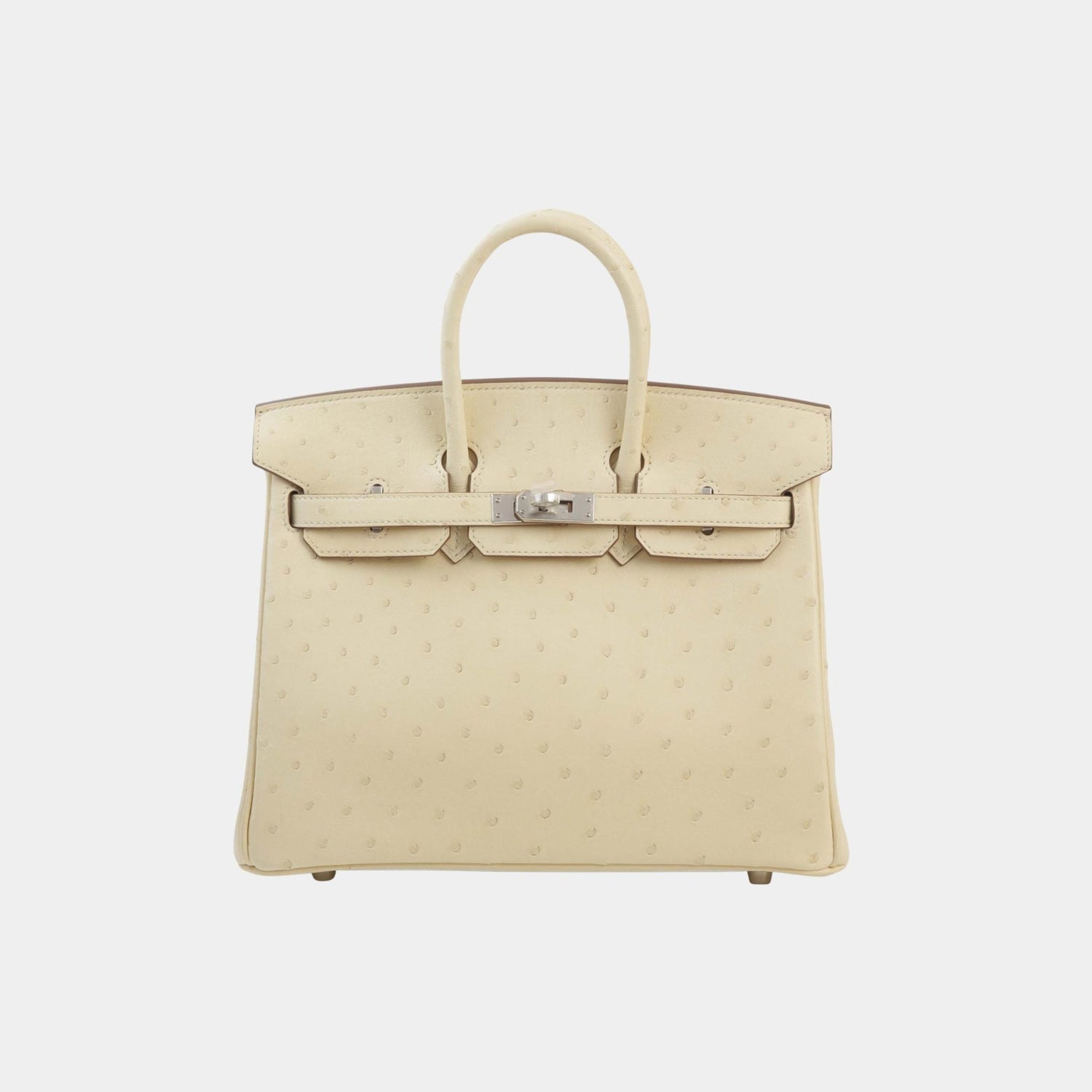 Hermes Birkin 25 Ostrich Parchemin PHW, Front