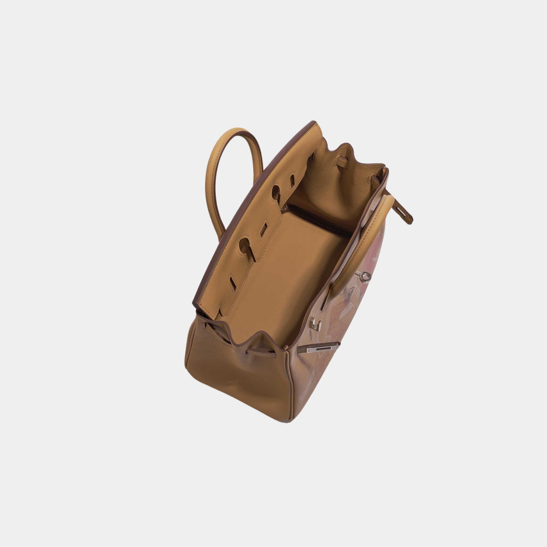 Hermes Birkin 25 Swift Biscuit In and Out, Top