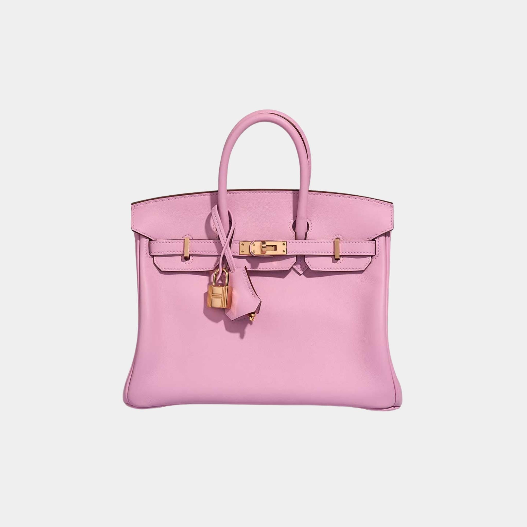 Hermes Birkin 25 Swift Mauve Sylvestre, Front