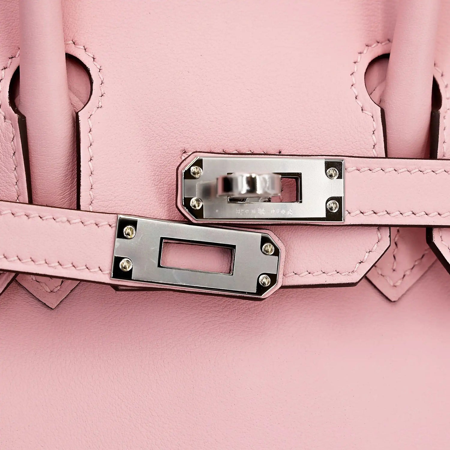 Birkin 25 Swift Rose Sakura PHW, lock