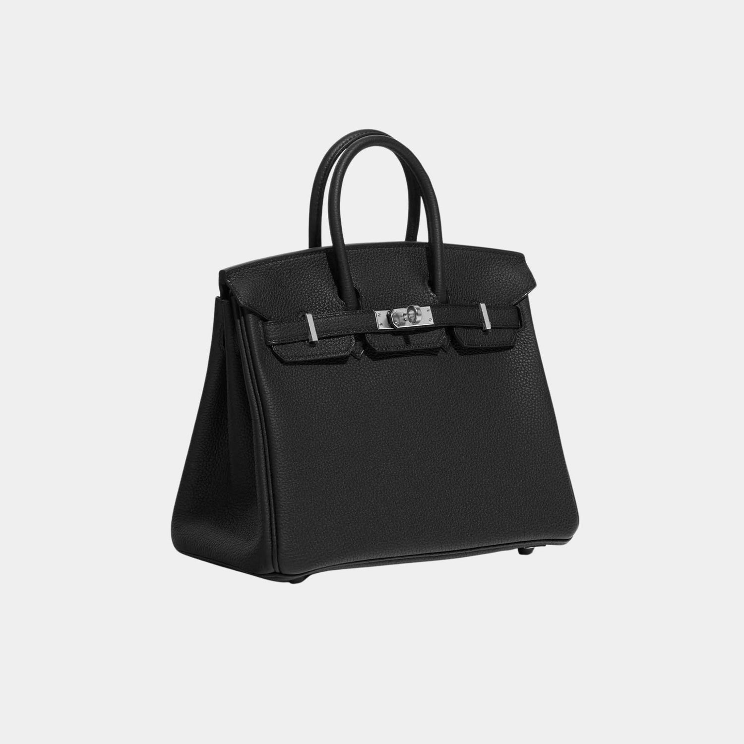 Hermes Birkin 25 Togo Black PHW, Front, Side