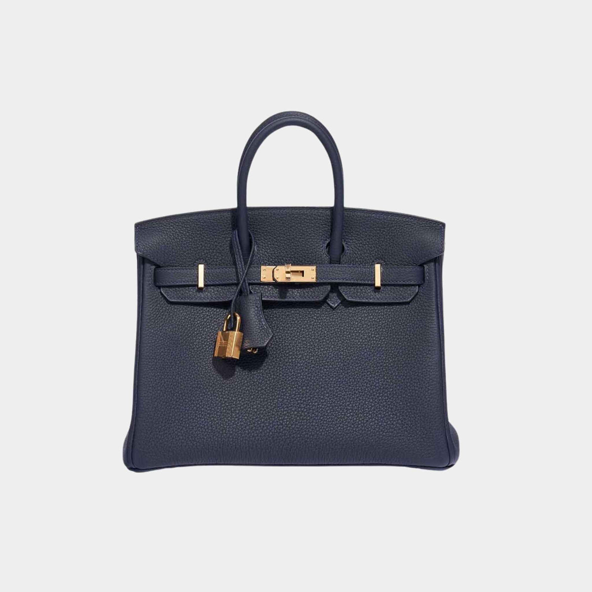 حقيبة Birkin 25 من جلد Togo باللون Bleu Nuit