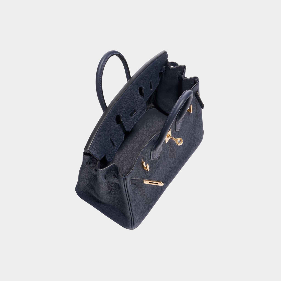 hermes birkin 25 توغو أزرق ليلي، ممتاز