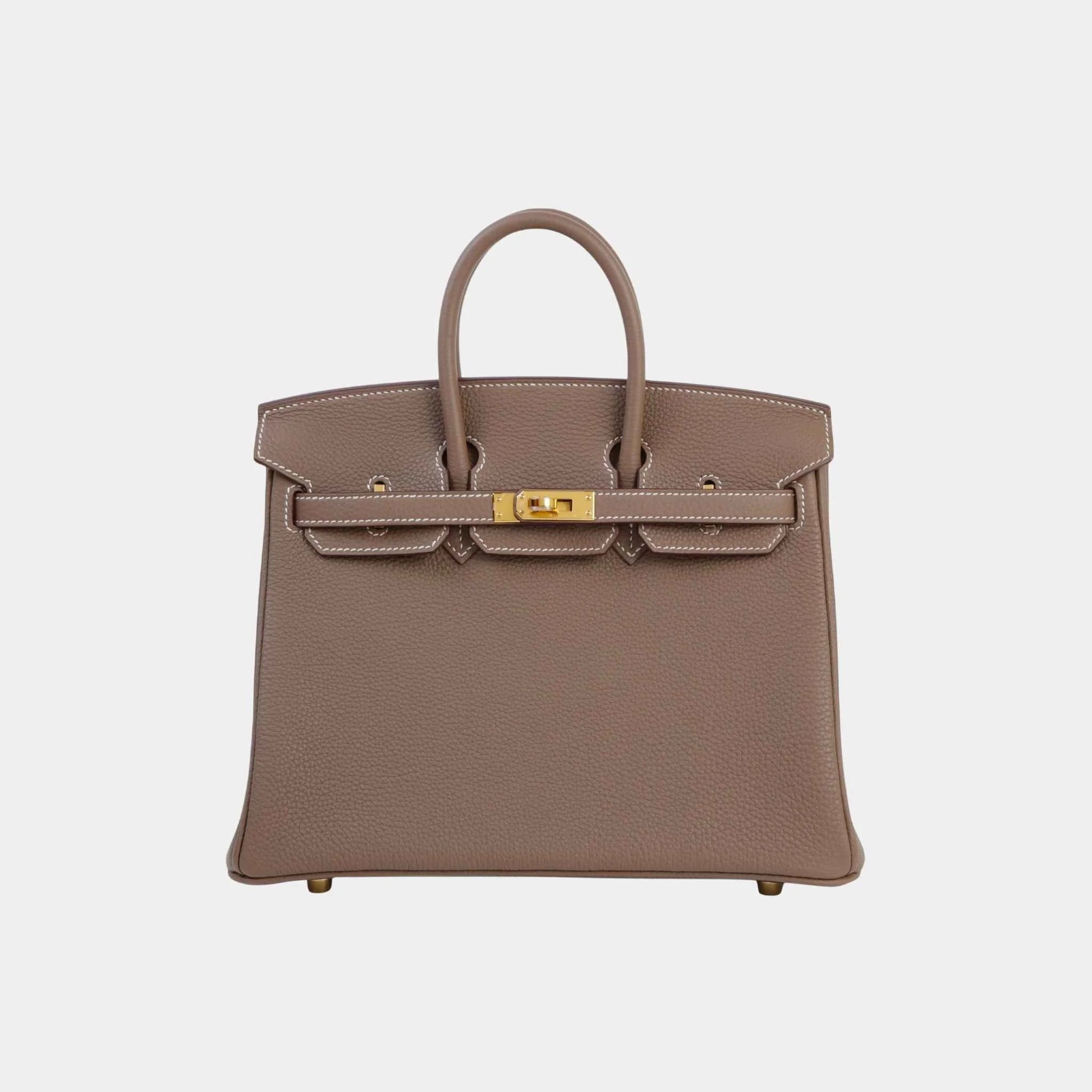 Hermes Birkin 25 Togo Etoupe GHW, Front