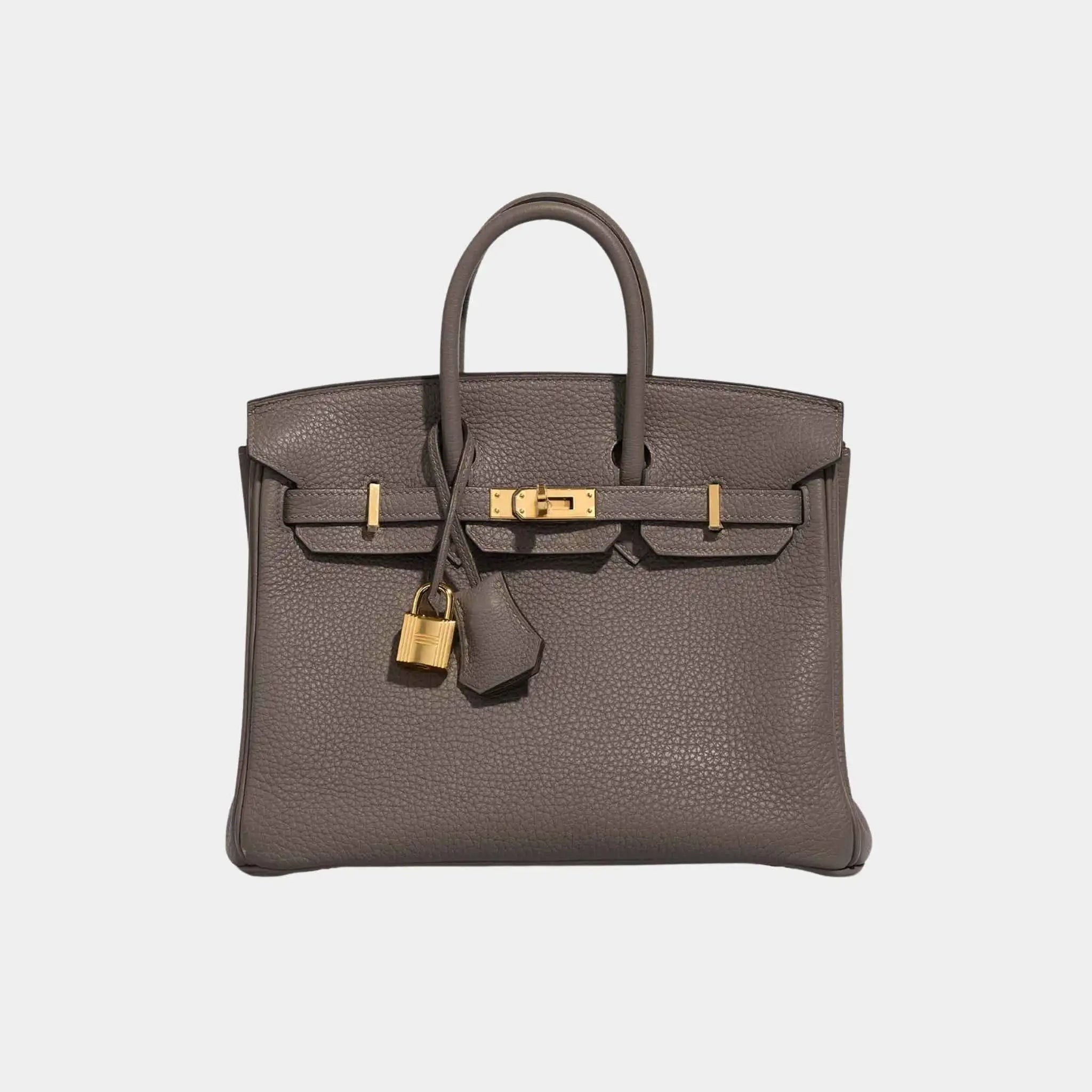 Hermes Birkin 25 Togo Gris Meyer GHW, Front