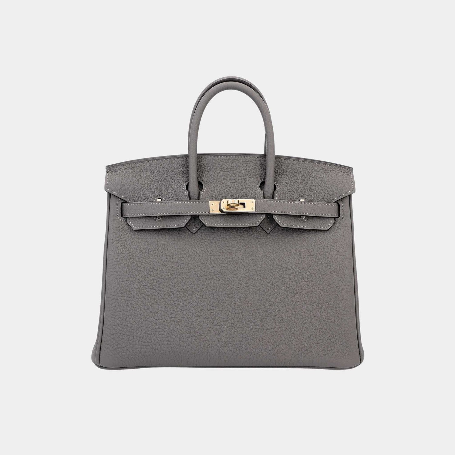 Hermes Birkin 25 Togo Gris Meyer PBHW, Front