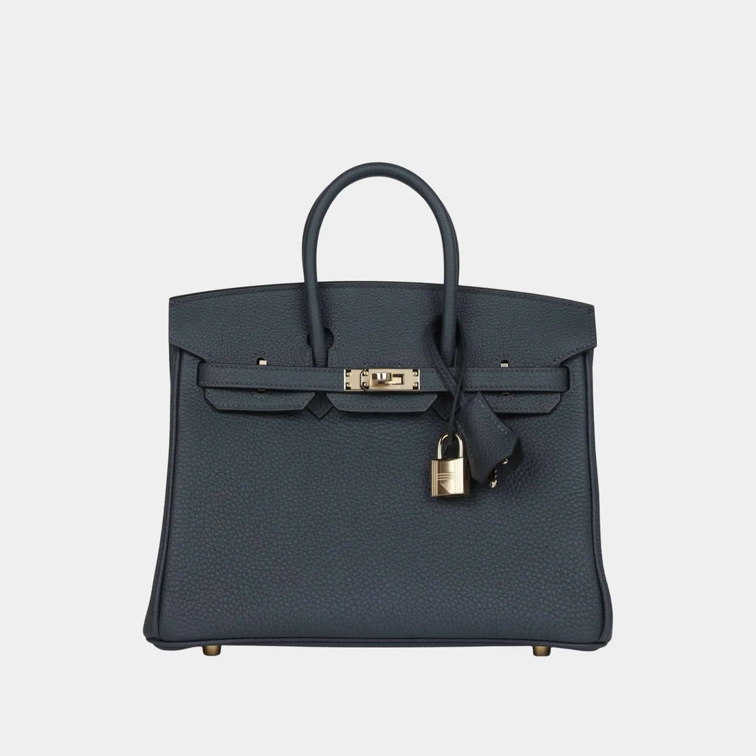 Hermes Birkin 25 Togo Gris Misty PBHW, Front