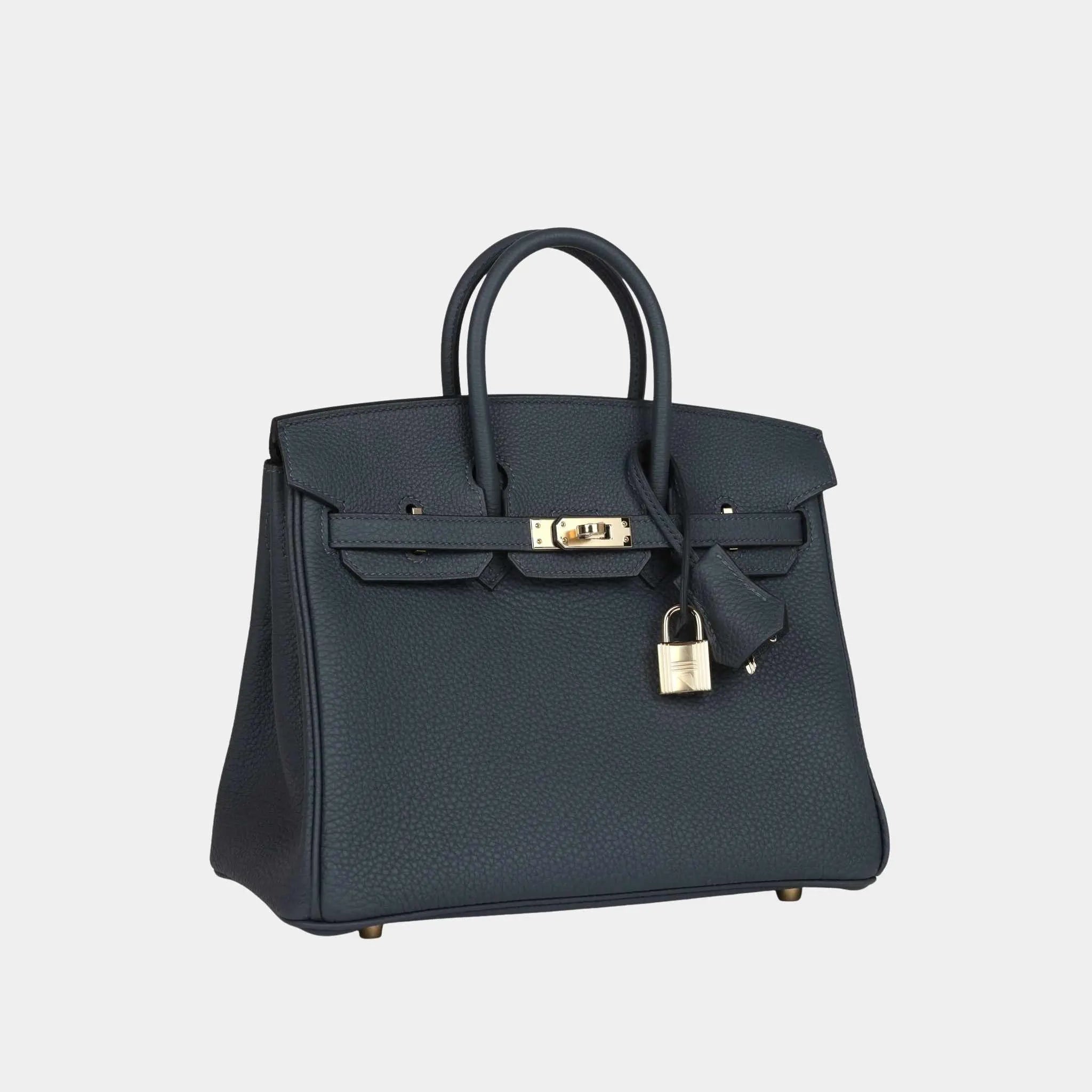 Hermes Birkin 25 Togo Gris Misty PBHW, Side