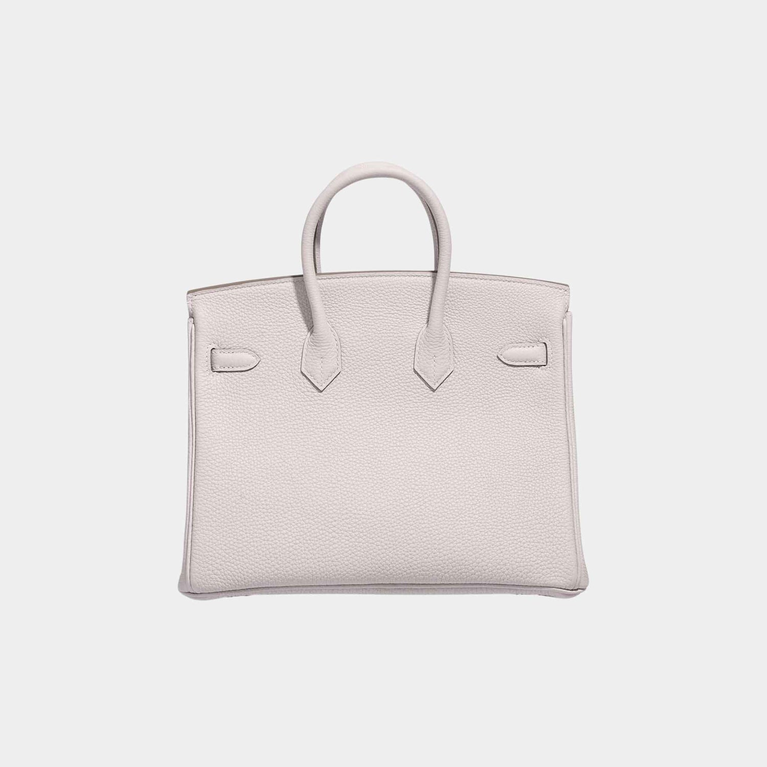 Hermes Birkin 25 Togo Gris Pale PHW, Front, Back