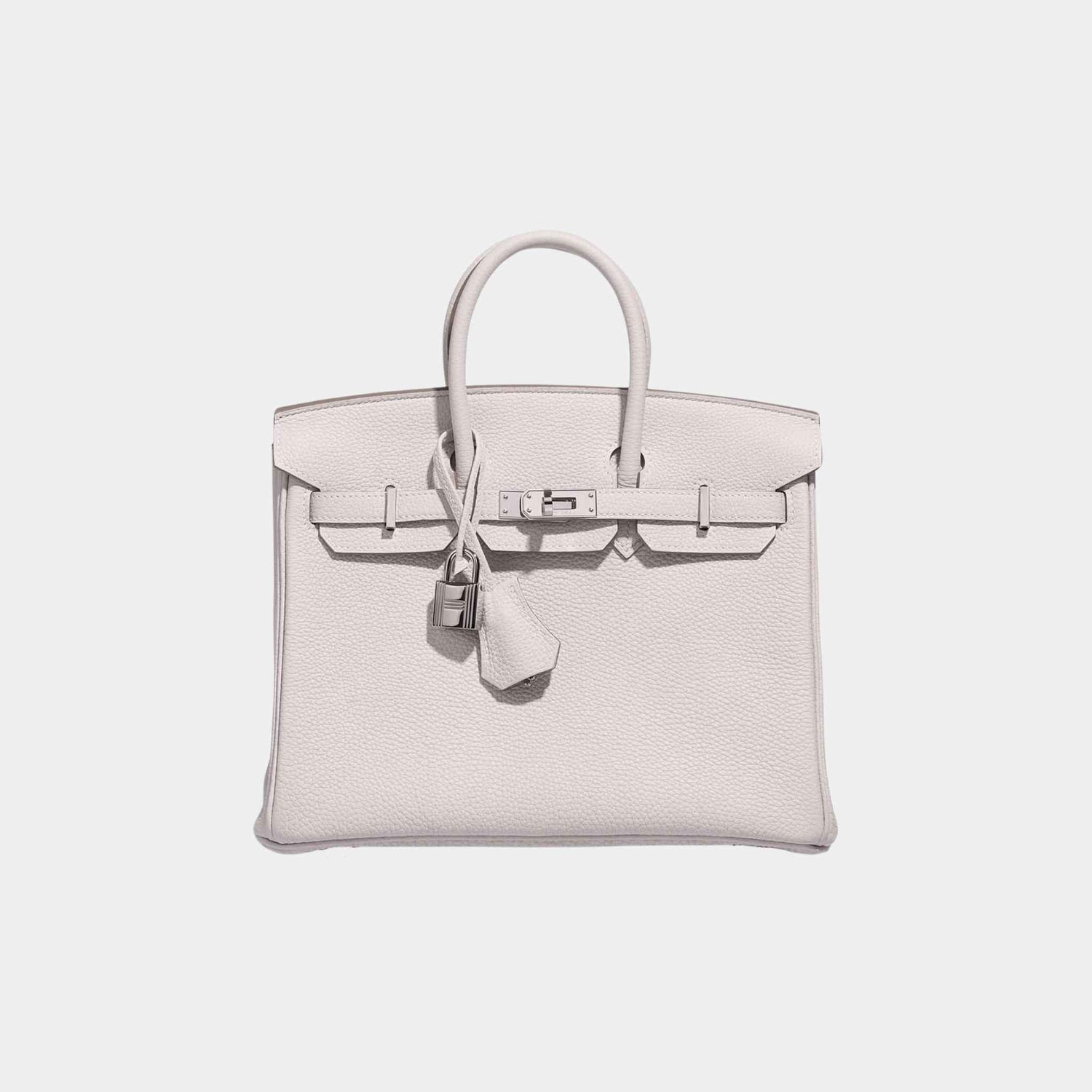 Hermes Birkin 25 Togo Gris Pale PHW, Front