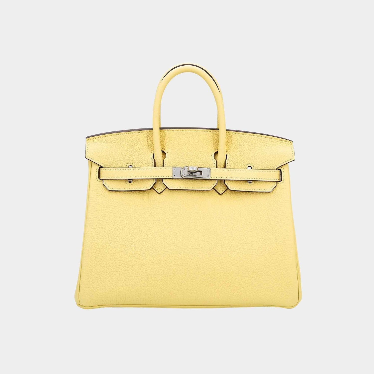 Hermes Birkin 25 Togo Jaune Poussin PHW, Front