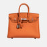 Hermes Birkin 25 Togo Orange H, Front