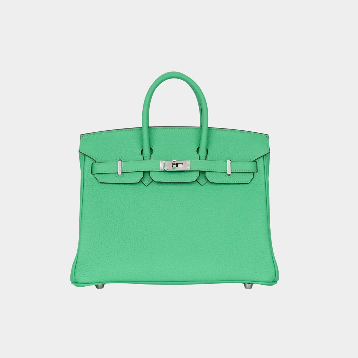 حقيبة Birkin 25 من جلد Togo باللون Vert Comics مع إكسسوارات بلاديوم