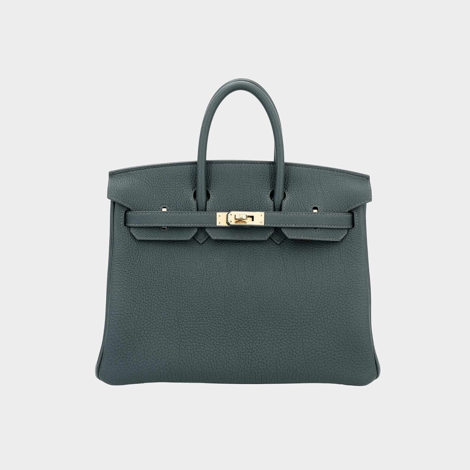 Hermes Birkin 25 Togo Vert Mangrove PBHW, Front