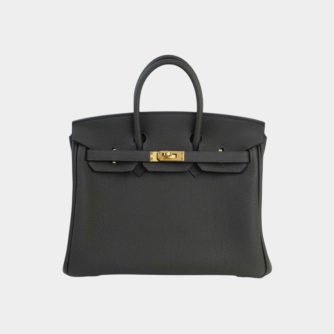 Hermes Birkin 25 Togo Vert Olive GHW, Front