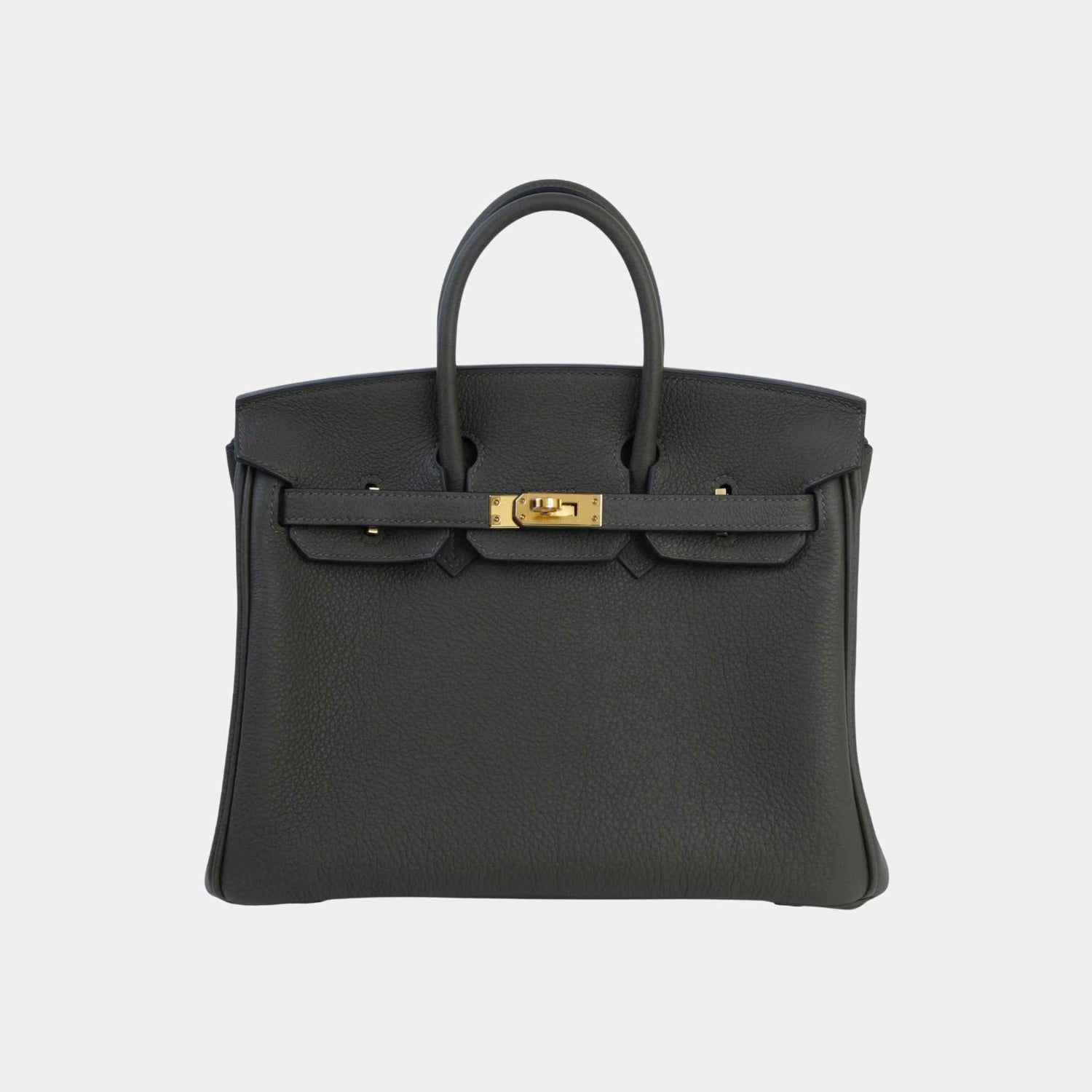 Hermes Birkin 25 Togo Vert Olive GHW, Front