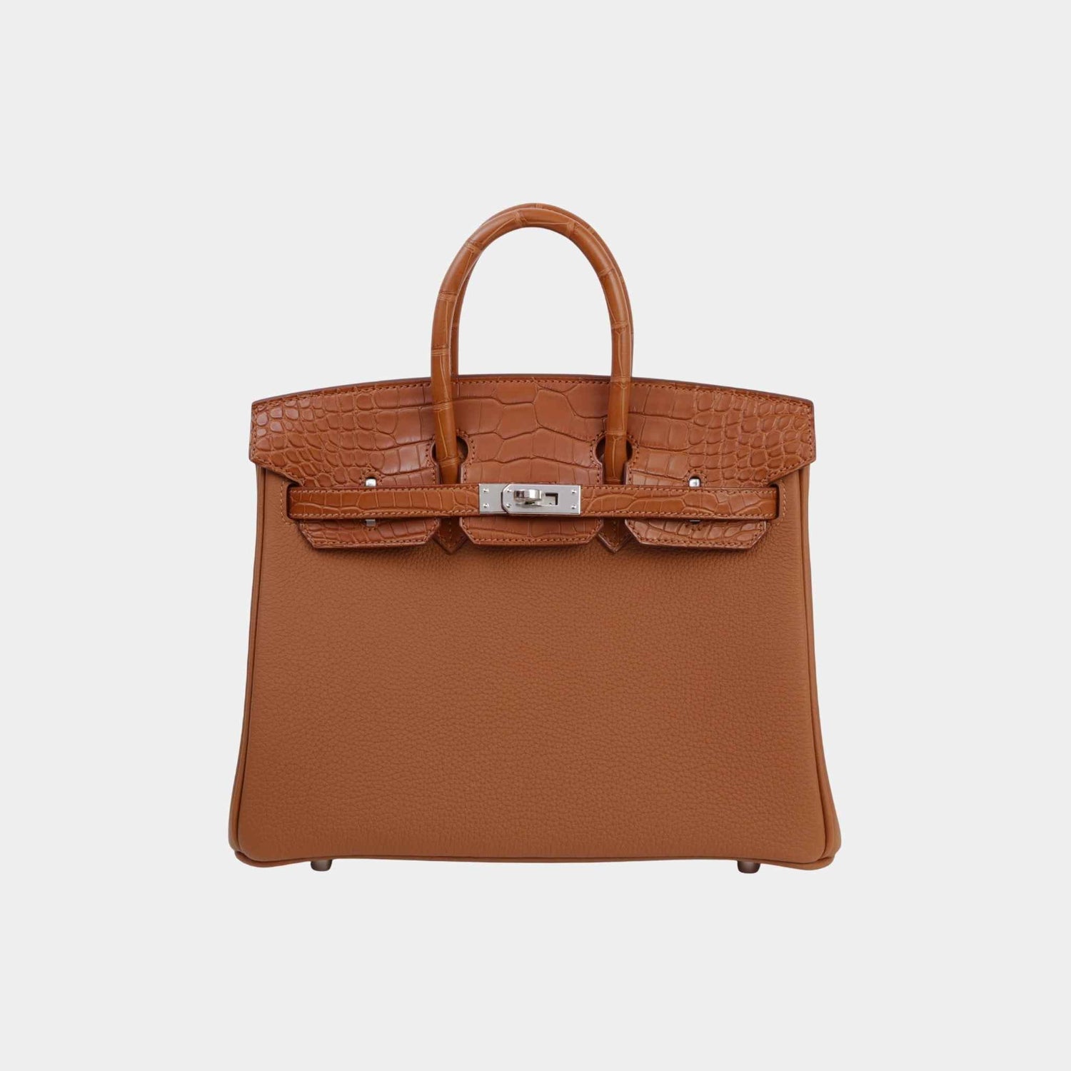 Hermes Birkin 25 Touch Matte Alligator Togo PHW, Front