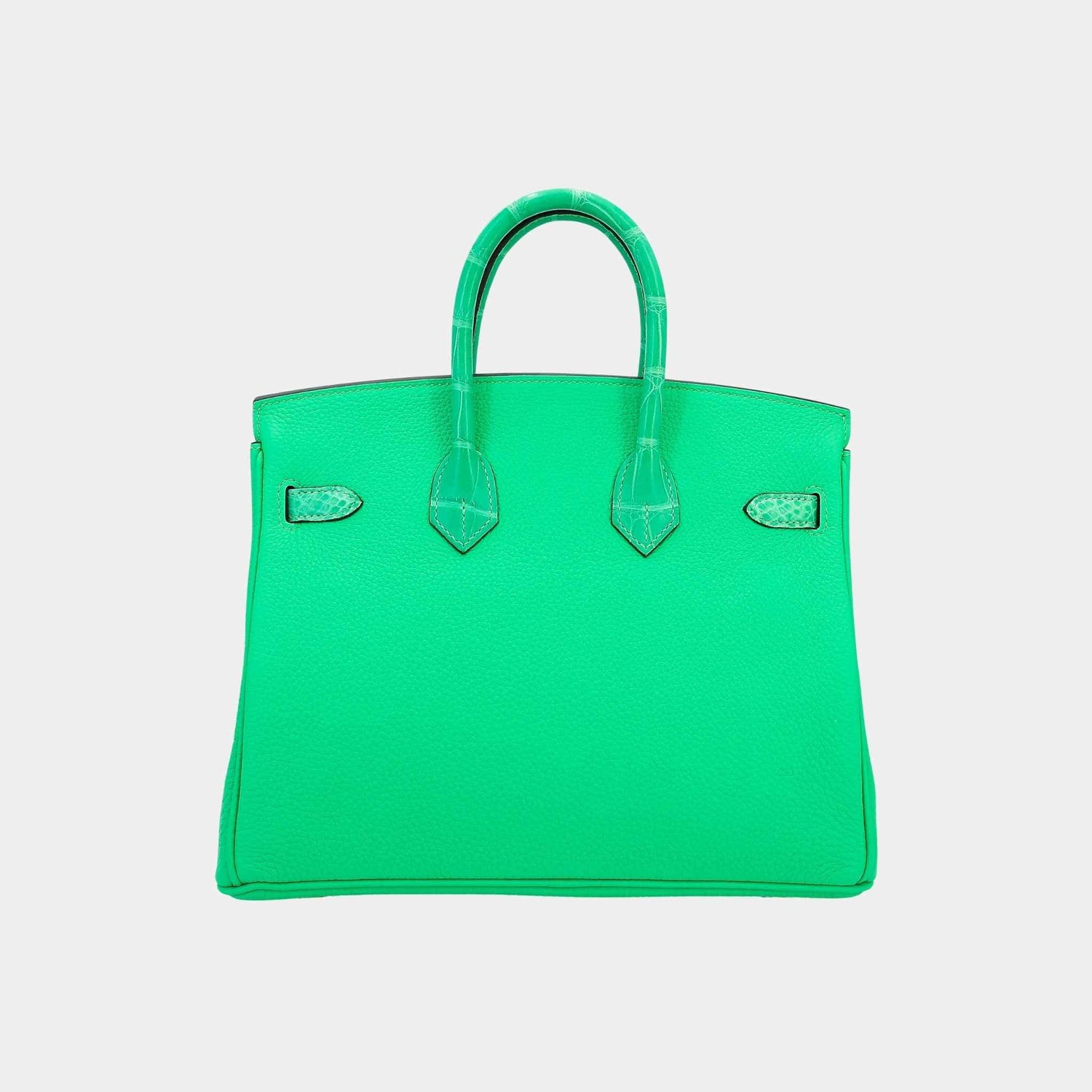 Hermes Birkin 25 Touch Togo-Matte Alligator Vert Comics PHW, Back