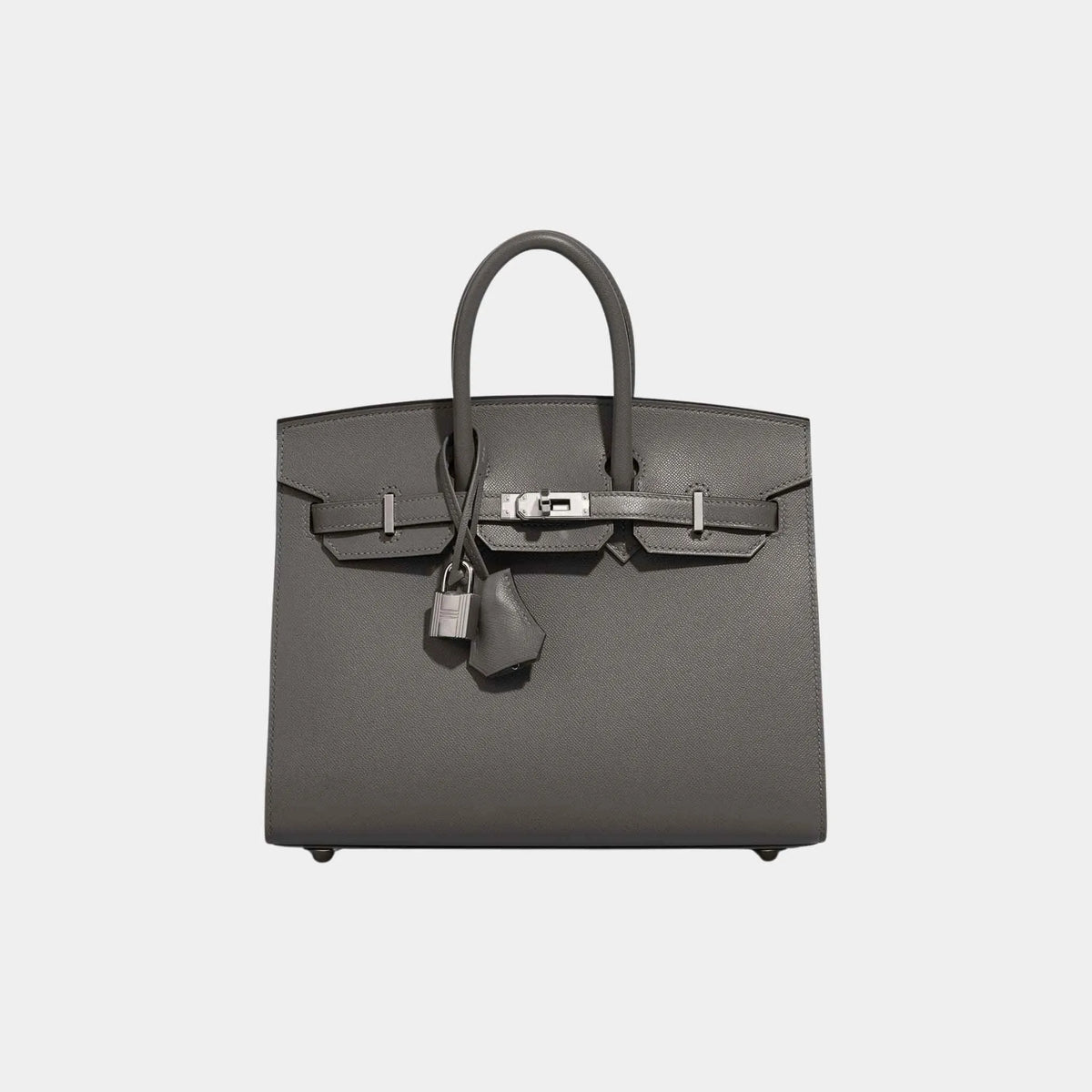 Birkin 25 Madame Sellier Gris Meyer PHW