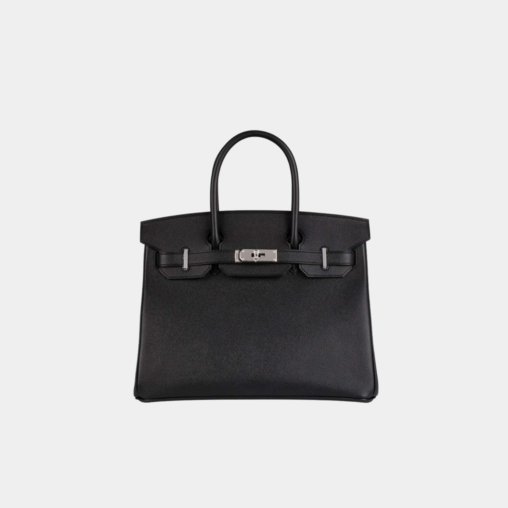 Hermes Birkin 30 Epsom Black PHW, Front