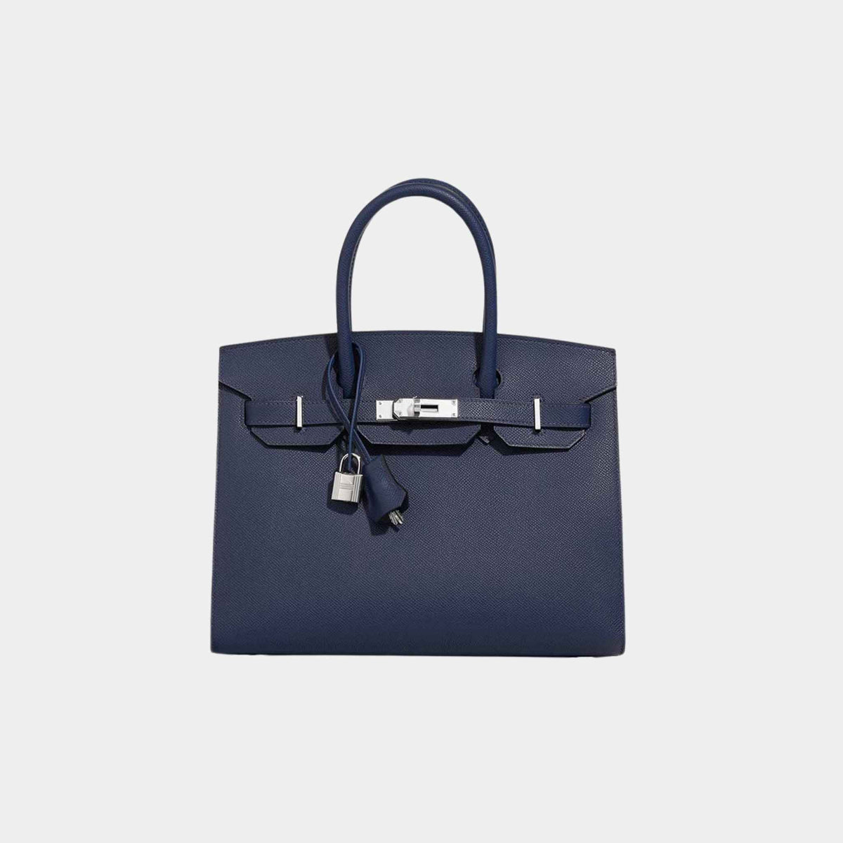 حقيبة Birkin 30 من جلد Epsom باللون Bleu Navy مع إكسسوارات بلاديوم