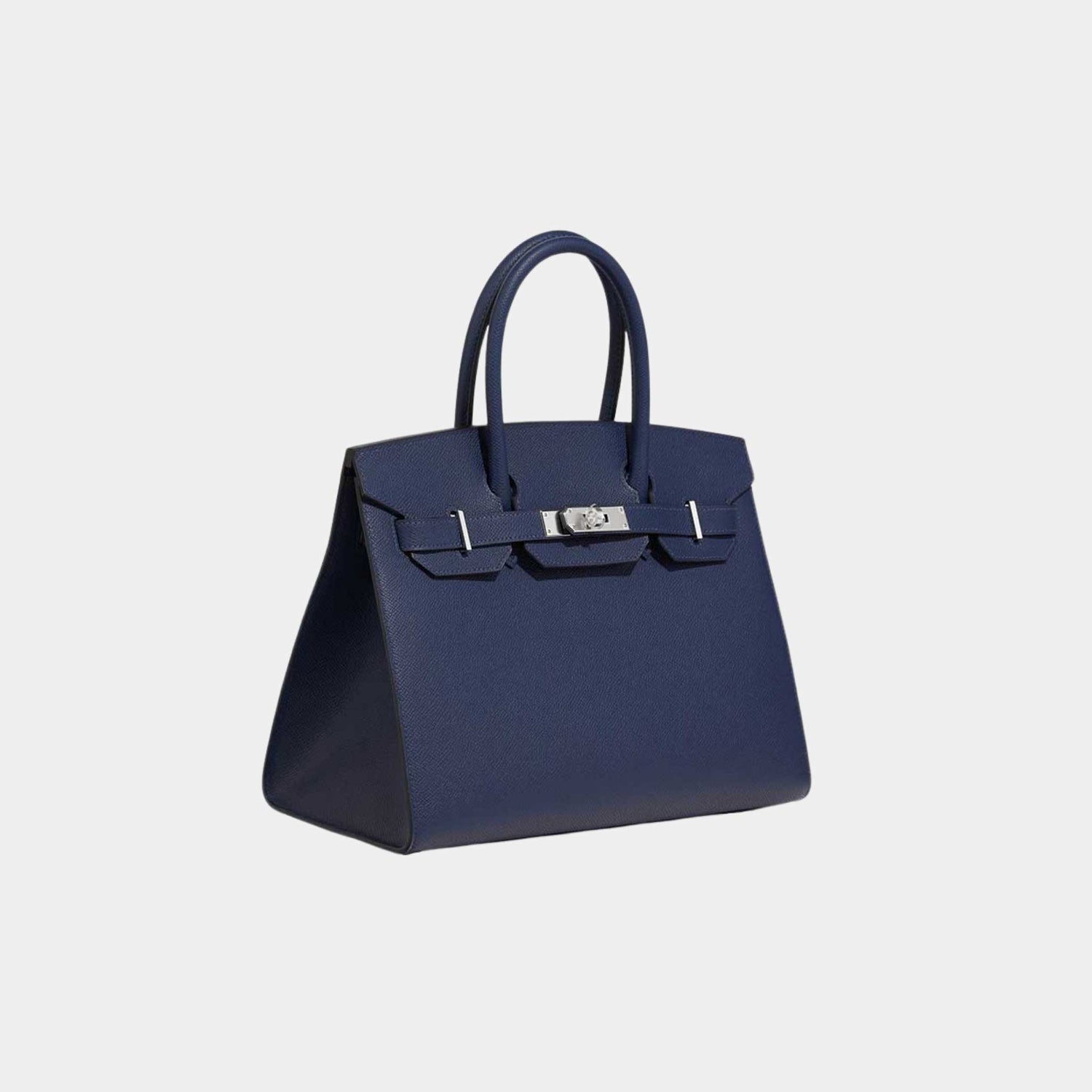 Hermes Birkin 30 Epsom Bleu Navy PHW, Side
