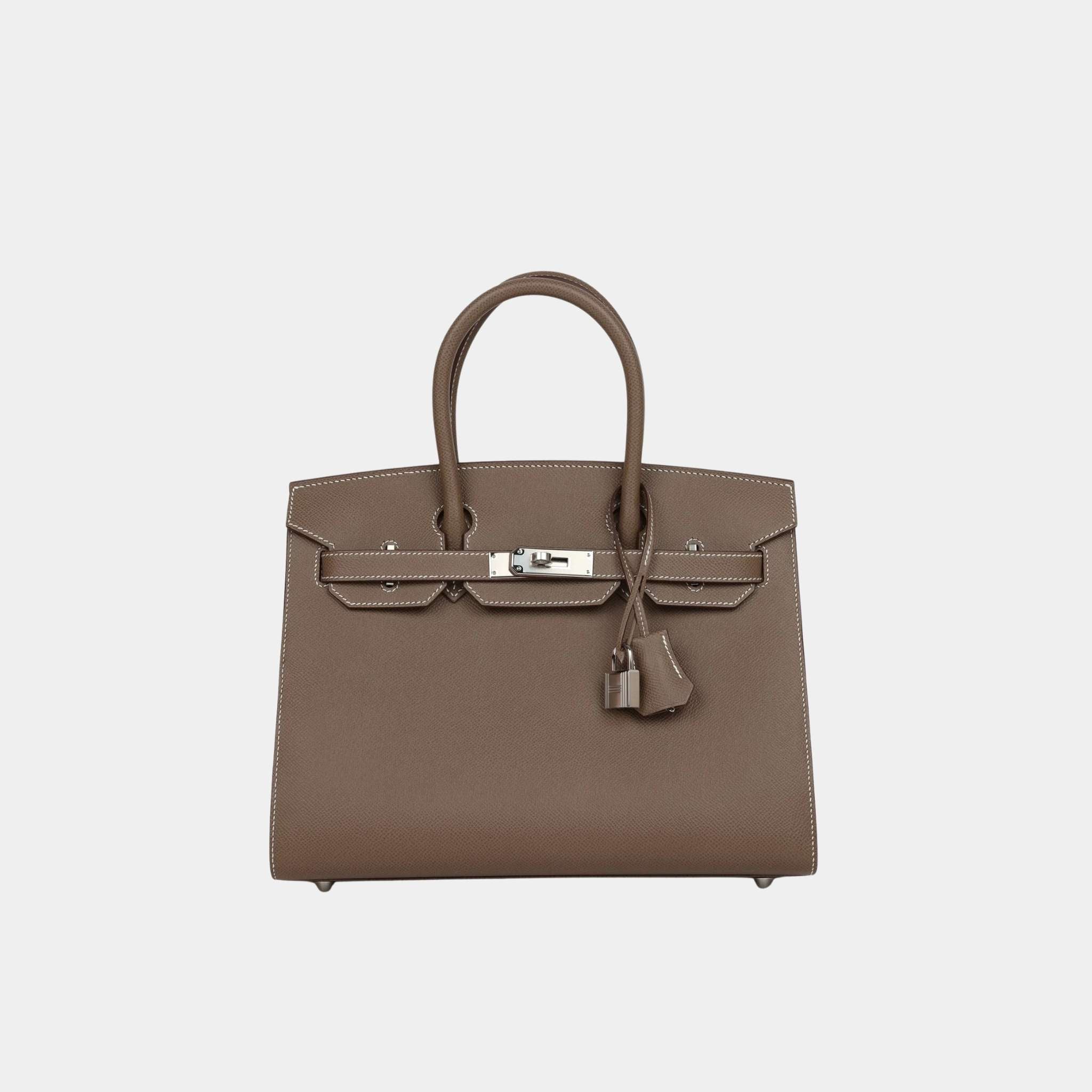 Hermes Birkin 30 Epsom Etoupe PHW, Front