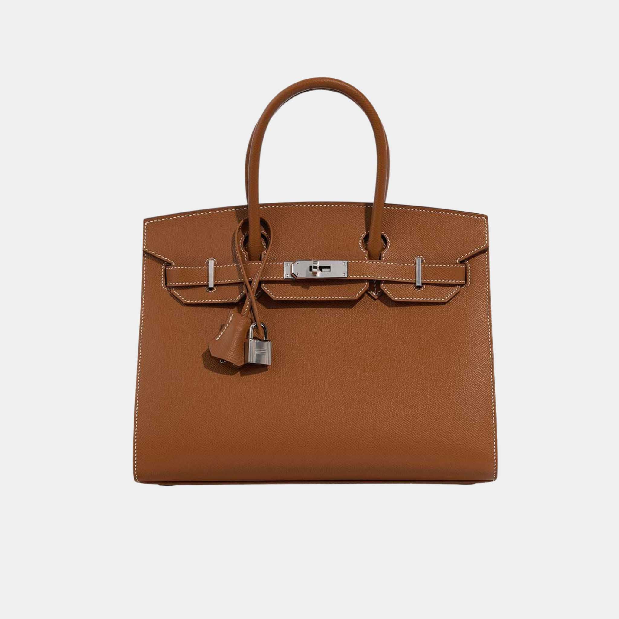 Hermes Birkin 30 Epsom Gold PHW, Front