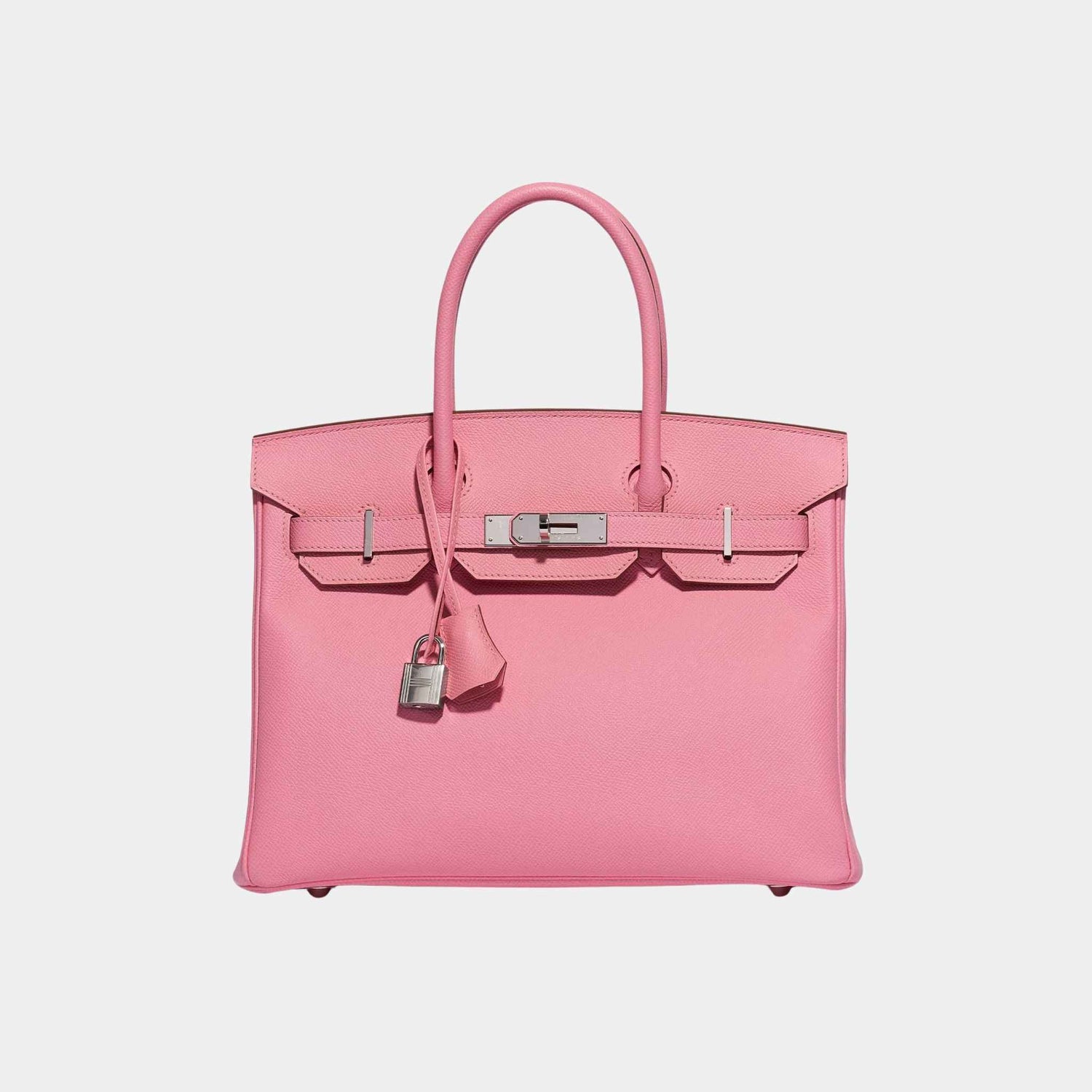 Hermes Birkin 30 Epsom Rose Confetti PHW, Front