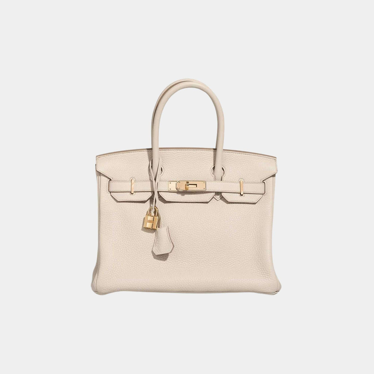 حقيبة Birkin 30 من جلد Togo باللون Beton مع إكسسوارات ذهبية