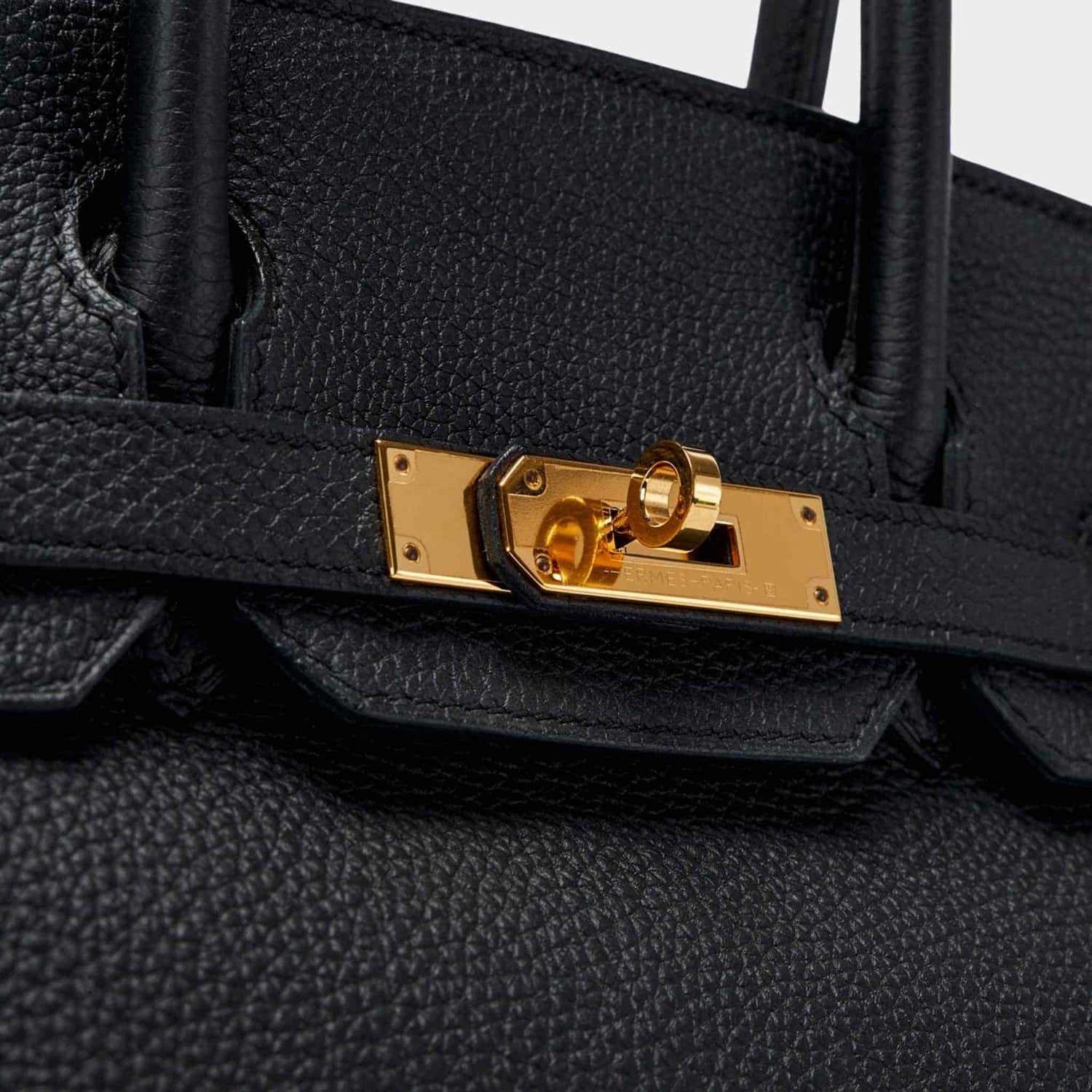 Hermes Birkin 30 Togo Black GHW, Closeup