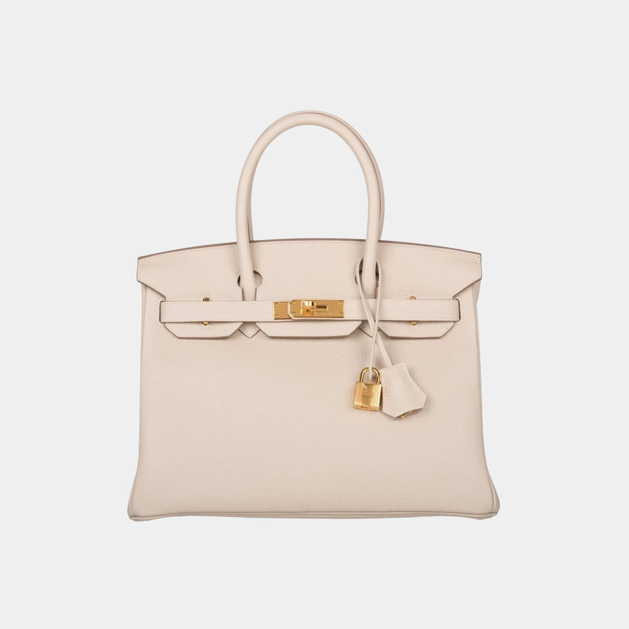 Hermes Birkin 30 Togo Craie GHW, Front